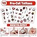 Cherisnowy 72PCS Rock and Roll Party Set 48PCS Temporary Tattoos 24PCS Slap Bracelets Music Themed Birthday Supplies, Baby Shower Gifts, Classroom Rewards & Party Decor for Kids Boys Girls