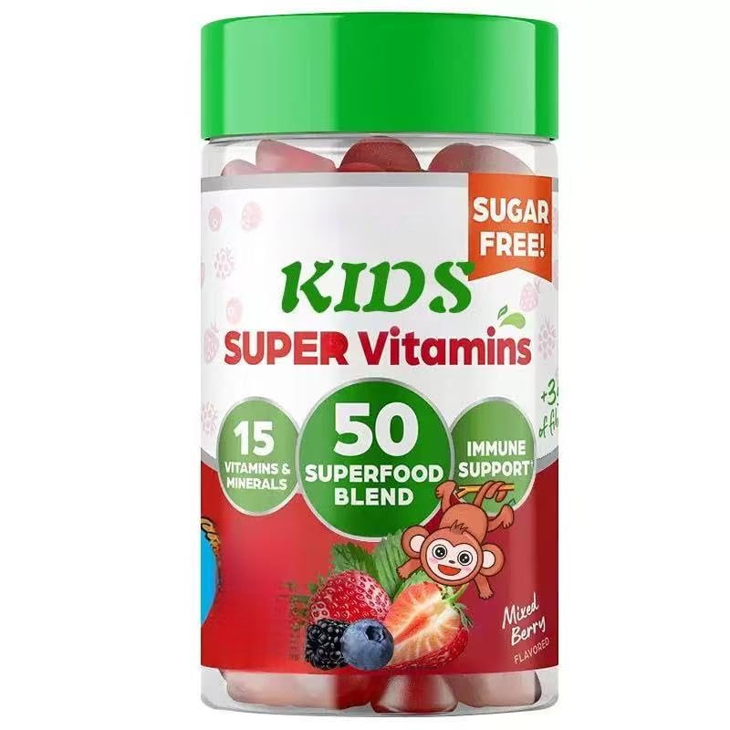 Multivitaminico biologico per bambini, la salute dell'apparato digerente | Rifornisci fibre e verdure per bambini, non OGM, per bambini piccoli e adolescenti