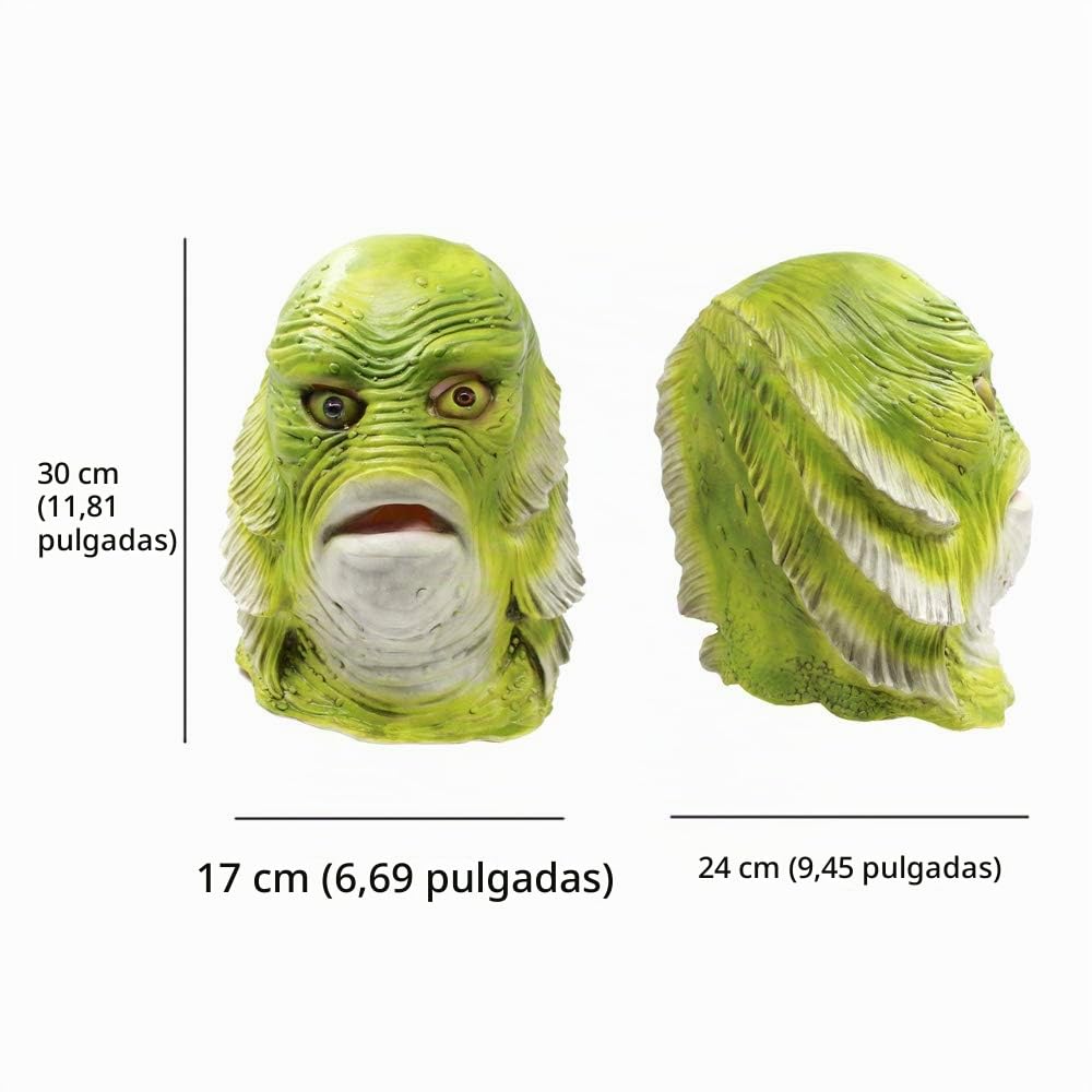 PartyCostume Deluxe Innovador Todos los Santos Traje Reunión Botánica Animalia Cabeza Máscara Pescado es