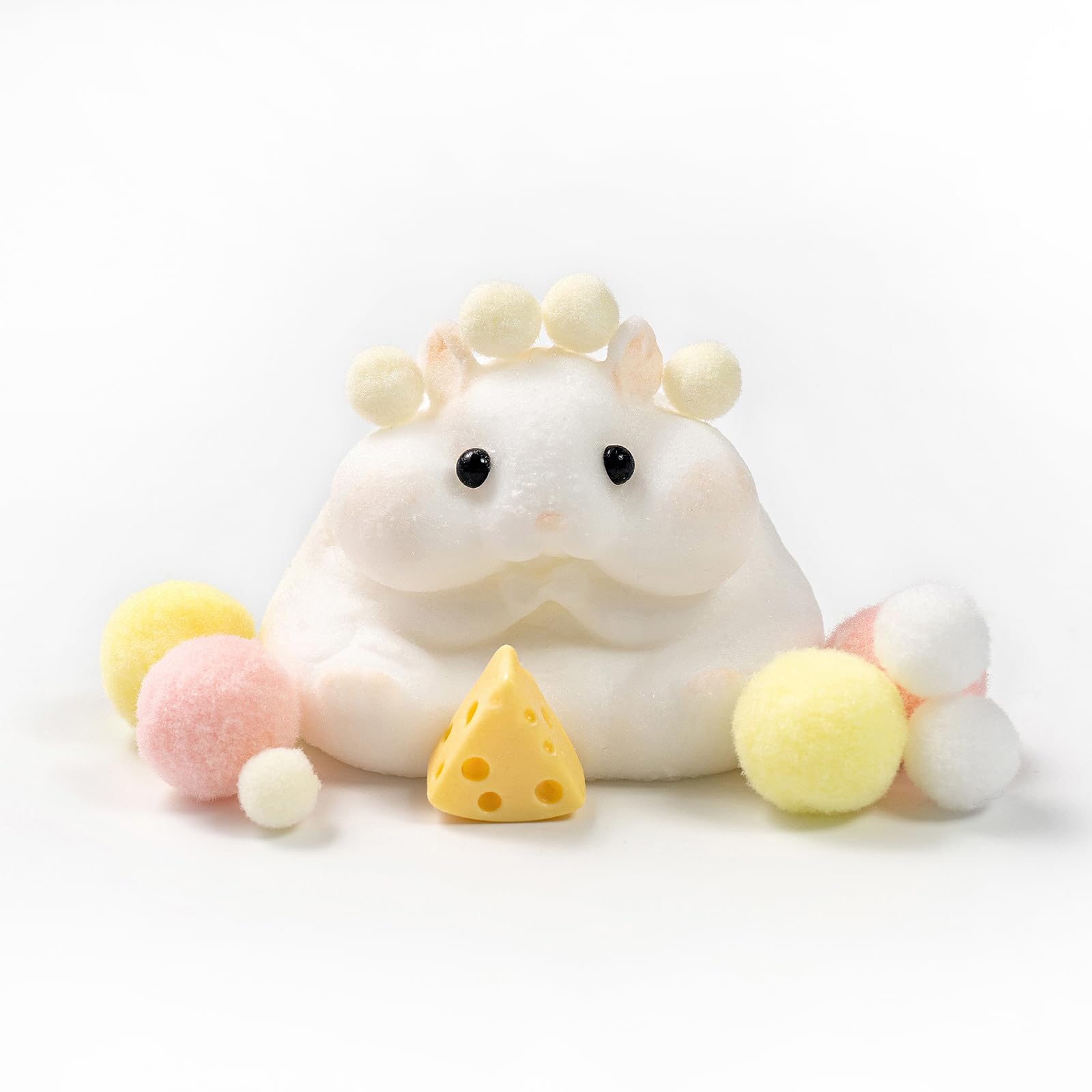 Taba Squishy Hamster Toys, Squeeze Fidget Toy Soft Stress Relief Squishies for Party Favors, Pinch Family, Fidgets Toys Squishy Suitable for Adults