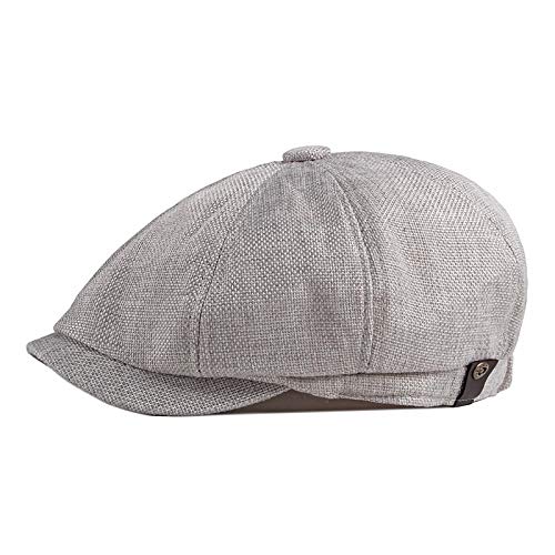 Berretto Ottagonale da Uomo in Lino Sottile