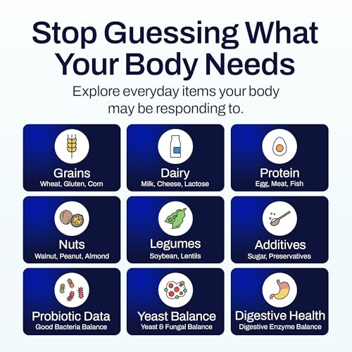 Image of AFIL Food Sensitivity Test kit - 1000+ Foods, Drinks, Vitamins & Gut Health | At-Home Wellness Food Intolerance Test Kits for Adults & Kids - Non-Invasive Wellness Indicator | 1000+ Items Premium
