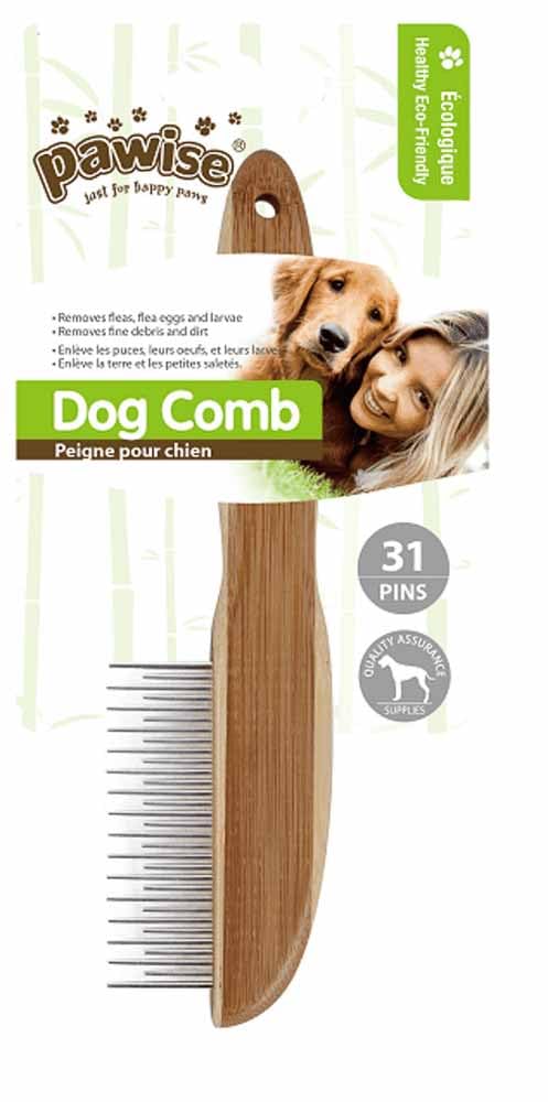 Pawise Tahta Saplı Köpek Fırçası 31 Pin Li