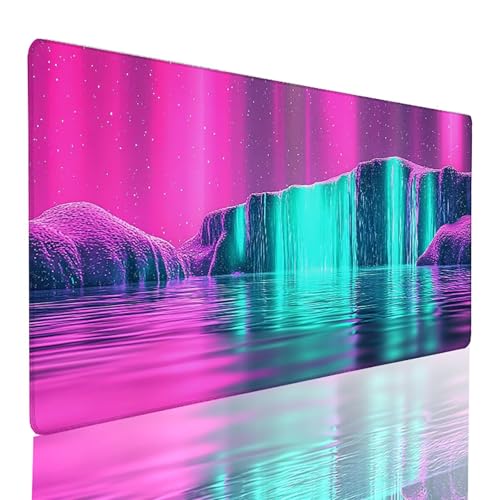Tapis de souris paysage rose XXL pour embellir votre coin bureau à la maison