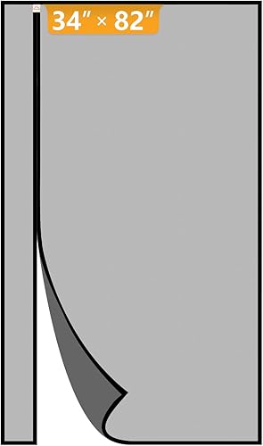 Miniatura 15 de Yotache - Puerta mosquitera magnética reversible de apertura lateral para puertas de 28 x 78, vista sin obstáculos, malla de poliéster mejorada