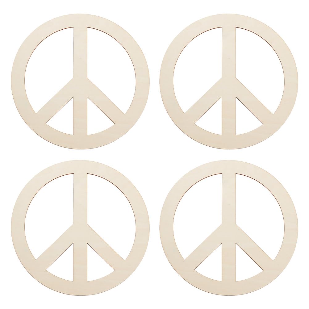 Amazon.com: OLYCRAFT 4pc Unfinished Wood Pieces - 11.8 Inch Peace