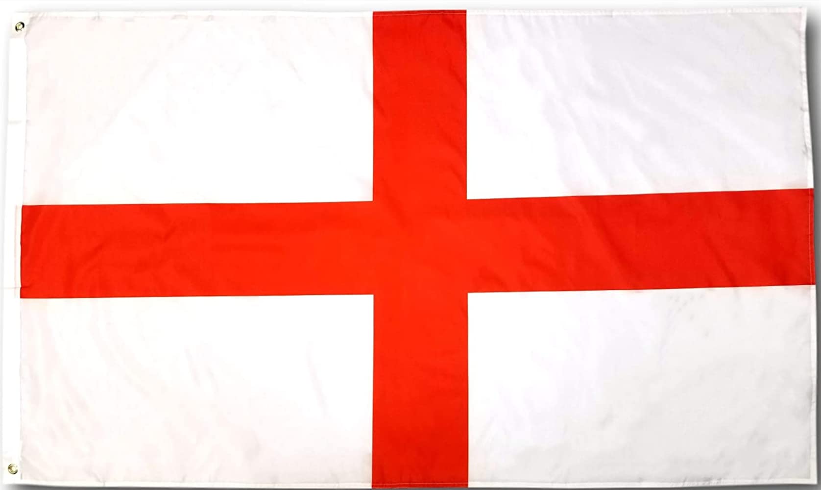 HYX Large St George’s Cross England Flag 5ft x 3ft (150cm x 90cm) for EURO 2024 Football Rugby English National Flags with Double Stitched Seam and Metal Eyelets (4 Packs) — image 1
