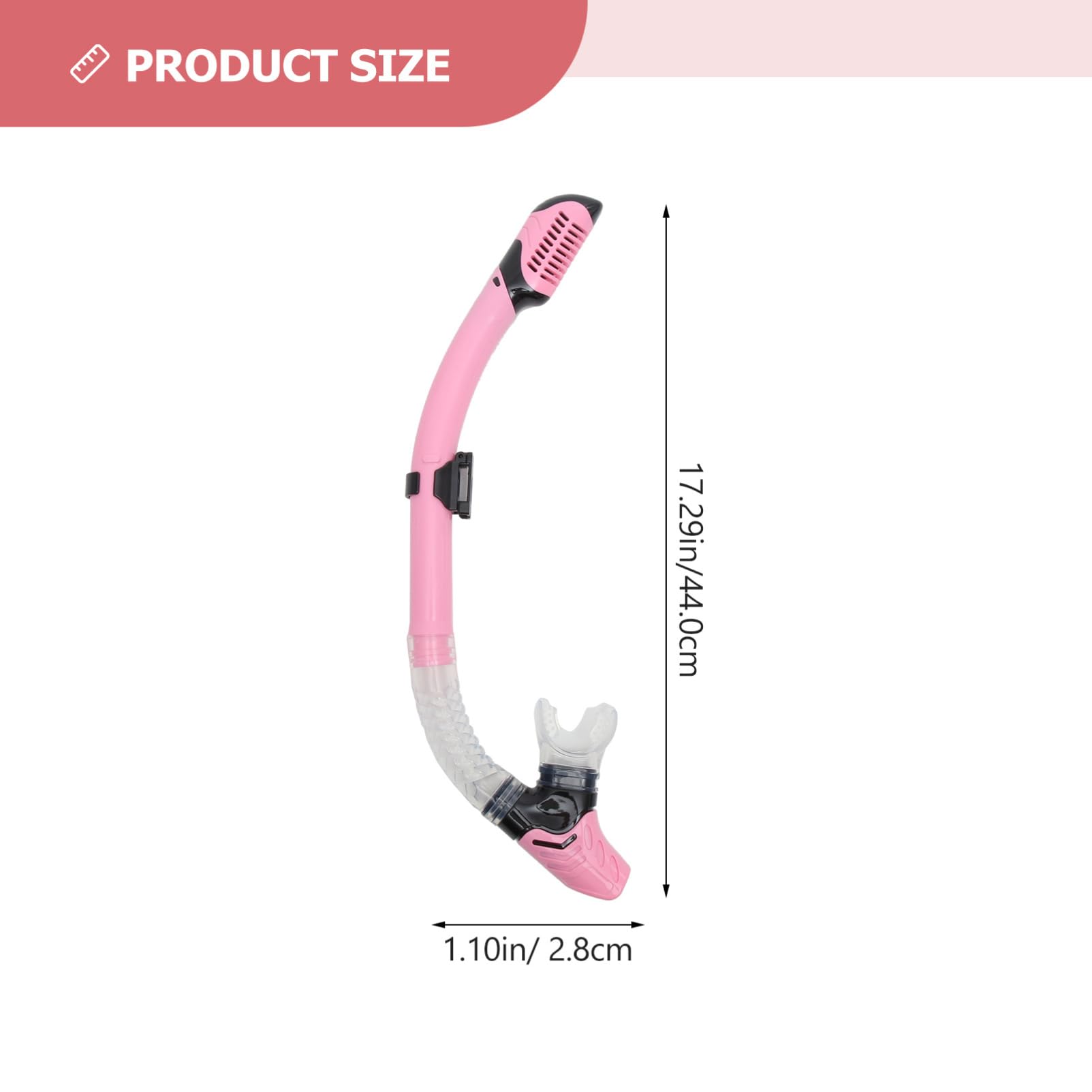 BRIGHTFUFU Dry Breathing Tube Snorkel Set for Adults Scuba Diving Accessory Multi-Function Diving Tube Lightweight Comfortable Easy to Carry