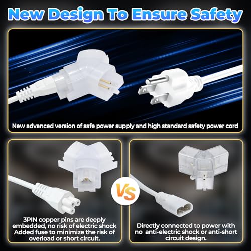 Hexagon Garage Lights-128W LED,5000K 14080LM Updated Bigger Size 16 Pack Lights for Car Detailing,Workshop,Basement,Gym,Bar - image 4