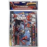 Innovative Designs, LLC Spiderman School Supplies Set - Back to School Bundle Pack with Notebook, Folders, Pad, Pouch, Marker, Pencil, Eraser, Ruler and Sharpener, 11 Piece School Stationary Set