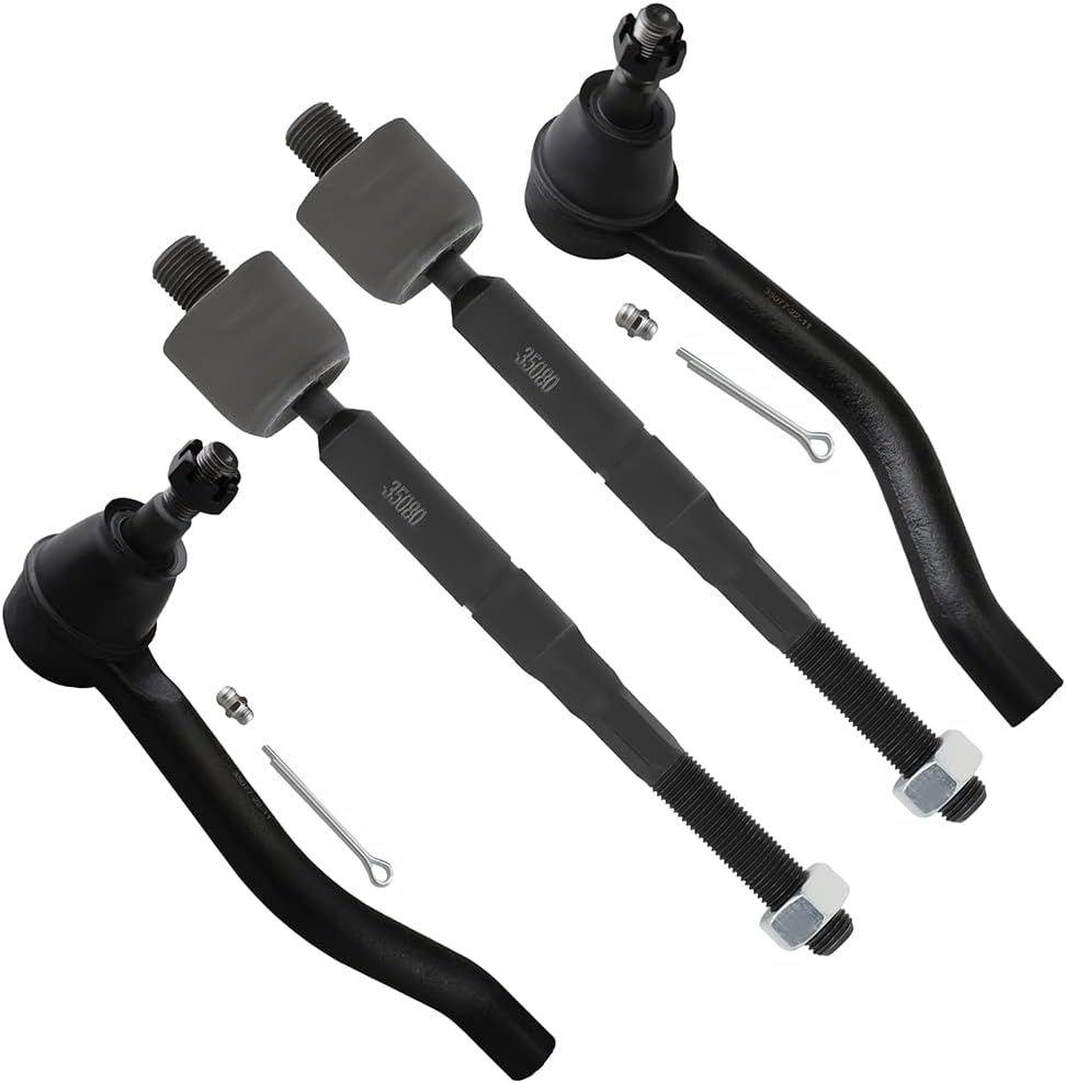 SCITOO Front Inner and Outer Tie Rod End Suspension Kit (4-piece)