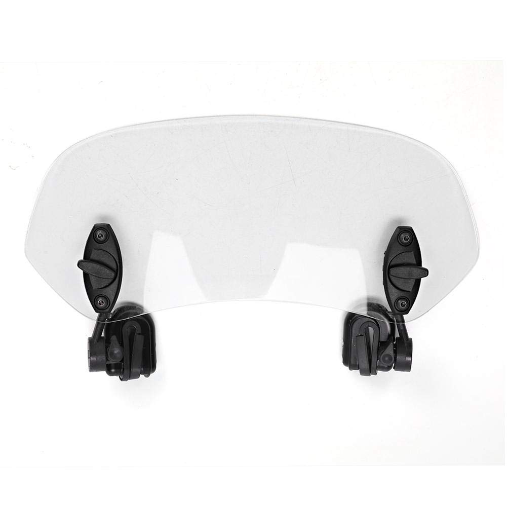 Windschutzscheibe Motorrad Universal Motorrad verstellbar Clip auf Windschutzscheibe Windschutz Zubehör klar