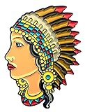 American Indian Headdress Native American Enamel Pin