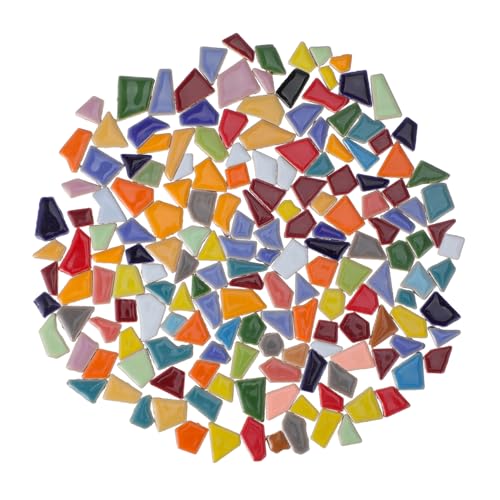 Veemoon 200g Piastrelle Di Ceramica Poligonali Tessere Impermeabili Per Decorazione Casa e Pavimento Bagno Per Fai Da Te e Artigianato Creativo