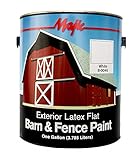 Majic Paints 8-0046-1 Latex Flat Barn & Fence Paint, 1-Gallon, White