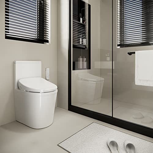 Bejoan X1 Electronic Bidet Toilet Seat Elongated, Heated Smart Toilet Seat, Water Spa, Rear And Front Wash, Self-Cleaning Nozzle, Instant Warm Water, Temperature Controlled, Remote Control #TOP4