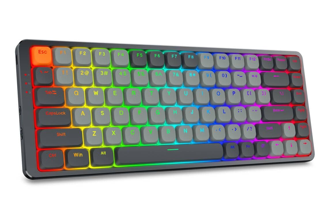 Amazon | Redragon K652 75%ワイヤレスRGBメカニカルキーボード84キー