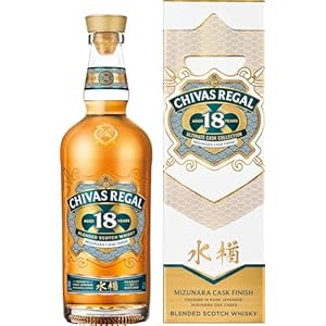 【お祝い ギフト】シーバスリーガル 18 年 ミズナラ カスク フィニッシュ ブレンデッドスコッチウイスキー [43度イギリス 700ml ][ギフトボックス入り]" 