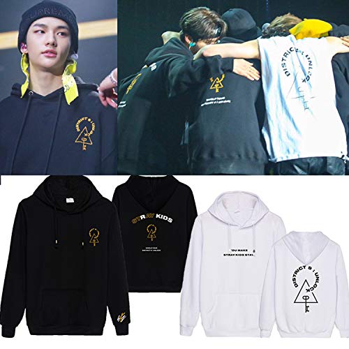 Xkpopfans SKZ Hoodie Pullover District 9 Unlock Felix Changbin Woojin Sweatshirt3