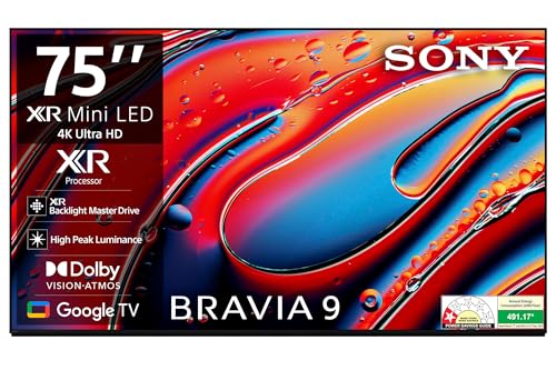 Sony BRAVIA 9 Series 189 cm (75 inches) 4K Ultra HD AI Smart Mini LED Google TV K-75XR90 (Black) view 1
