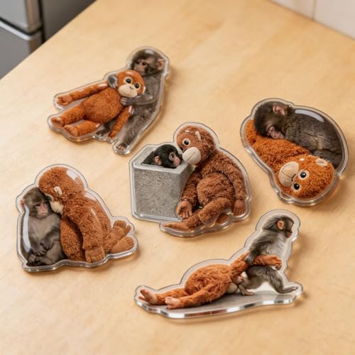 Imán decorativo redondo para refrigerador miniatura 4