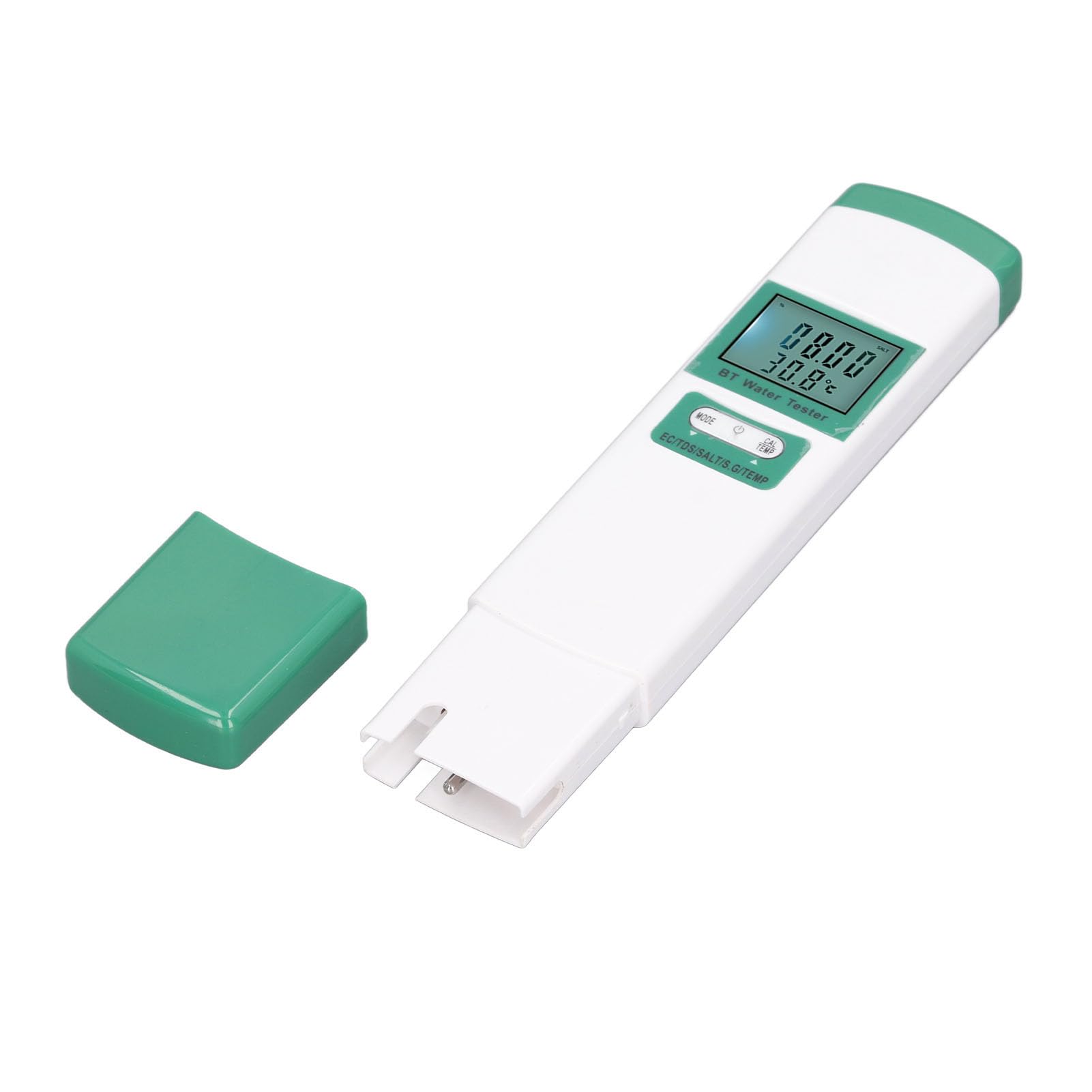 Domary Tester dell'Acqua 5 in 1 con EC TDS Salt S. Temperatura per Piscina