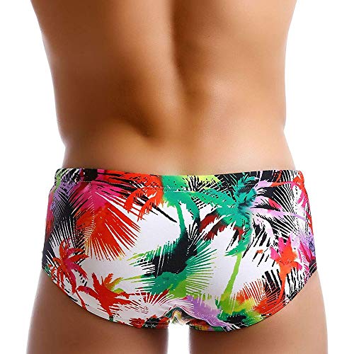 UXH Mens Swimsuit Briefs Padded Swimwear Printe Male Sexy Fashion Swimming Bikini Board Beach Surfing Swim Trunks3