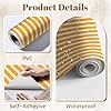 DERUINVAIO Self Adhesive Feature Removable Bold Orange White Vertical Striped Peel and Stick Vinyl Wallpaper Roll, Sticky Lining Paper for Bedroom, Living Room, Kitchen Walls #4