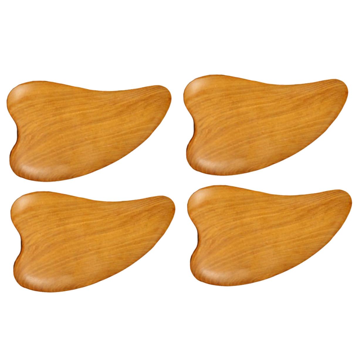 12piezas Herramientas De Masaje De Gua Sha De Madera Alivio De Tensión Facial y Muscular Para Relajación Casa y Viajes