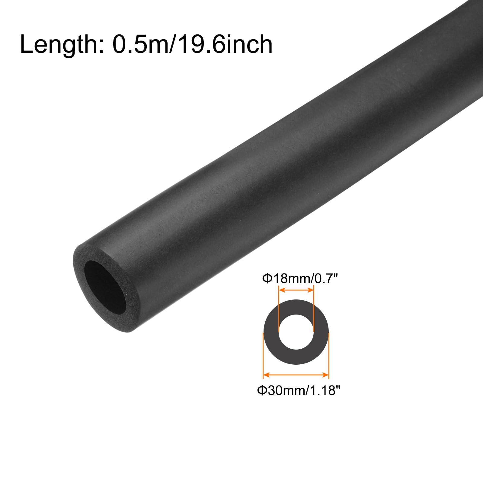 Rebower 18mm ID Pipe Insulation Tubing 6mm Thick Heat Preservation Foam Tube - Image 2