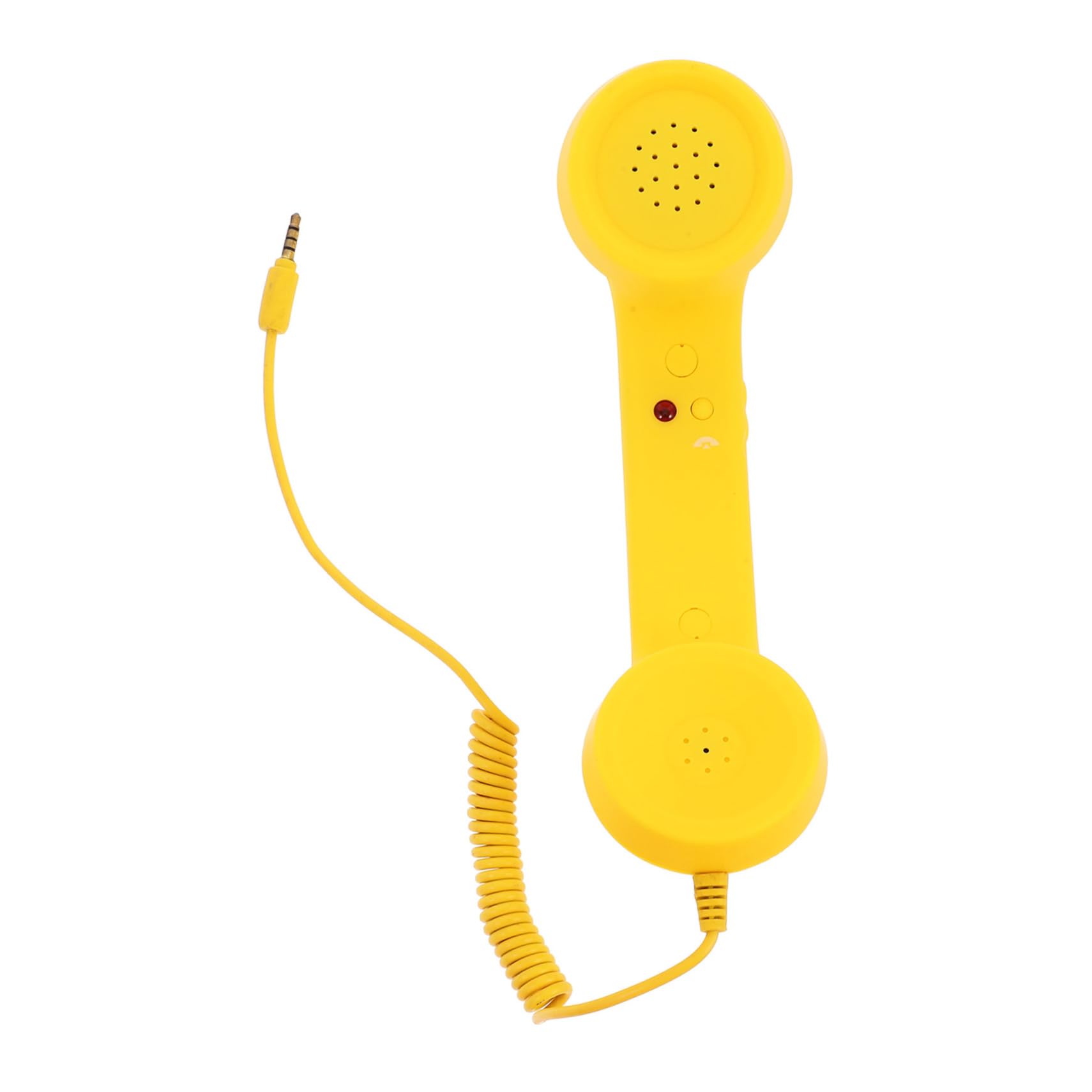 FOYTOKI Universal Telephone Handset Vintage Plastic Handset for Cell Phone 3.5mm Wired Headset Replacement