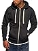 Produktbild JACK & JONES Herren Sweatjacke Hoodie Kapuzenjacke Sweatshirt Kapuzenpullover (Large, Dark Grey Melange)