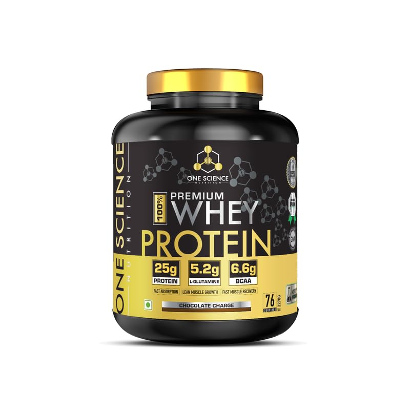 One Science Nutrition (OSN) Premium Whey Protein [Grass Fed Whey] - 25g Protein, 6.6g BCAA & 5.2 gms L-Glutamine | Refuels & Repairs Muscles - 5 lbs - Chocolate Charge (B083KJN3VN) Amazon Price History, Amazon Price Tracker