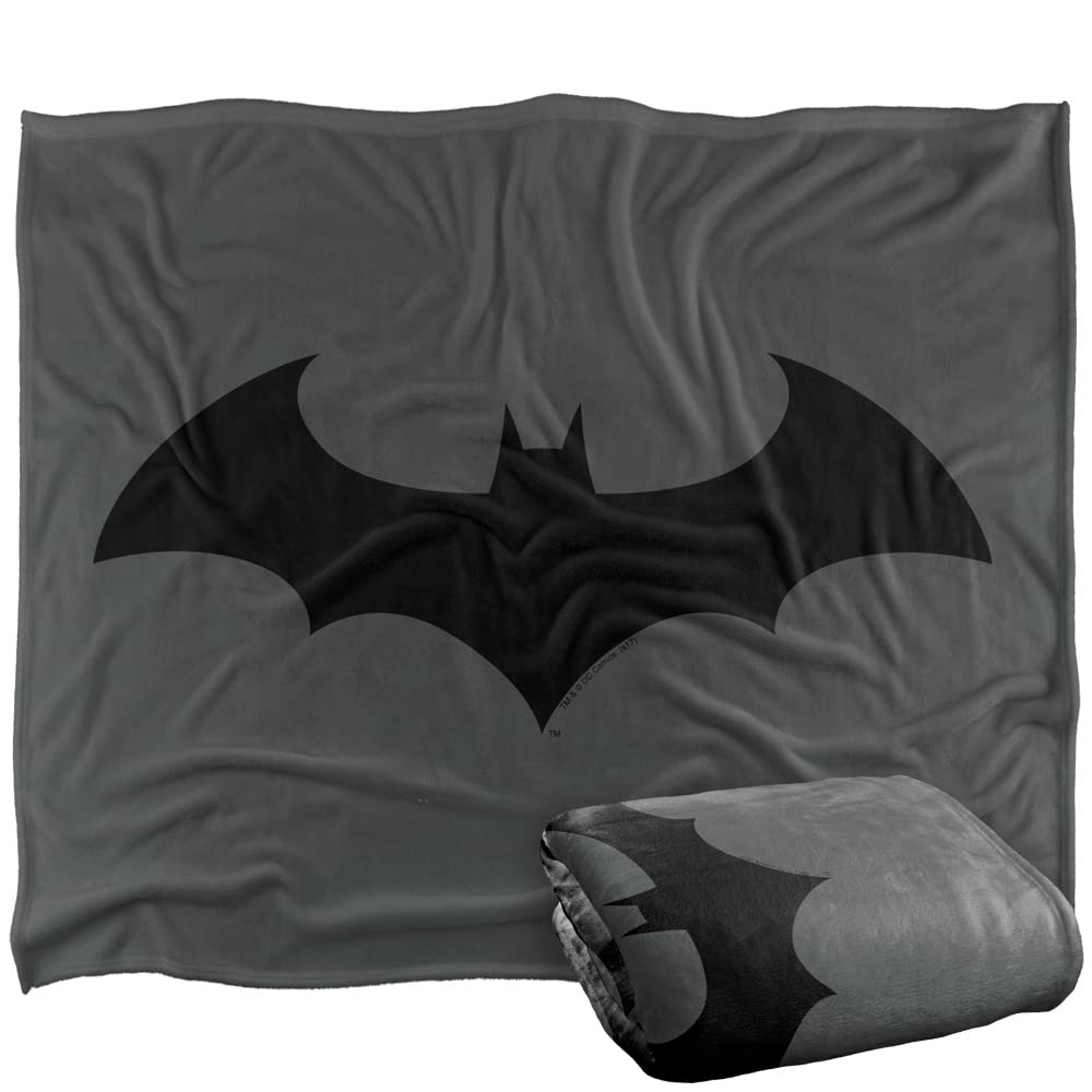 BATMAN Shadow Bat Logo Officially Licensed Silky Touch Super Soft Throw Blanket 152 x 127 cm