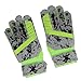 Keenso Soccer Goalkeeper Gloves Abrasion Antislip Strong Grip Flexible for Training Match with Breathable Design, Fluorescent Green Rubber PV (Size 9 (Inner Diameter 18mm /