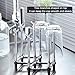Marbrasse Retractable Cup Drying Rack, Drinking Glass and Sports Bottle Drainer Stand, Plastic Bag Dryer with Non-Slip Bottom for Kitchen Countertop