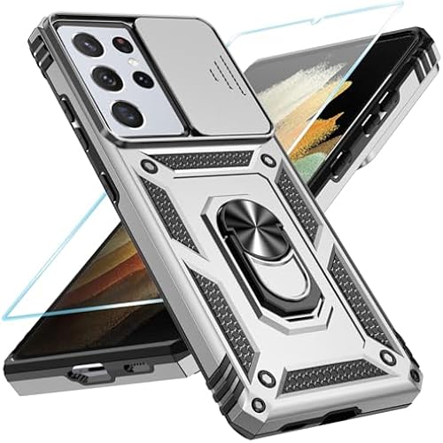 SunStory for Samsung Galaxy S21 Ultra Phone Case with HD Screen Protector