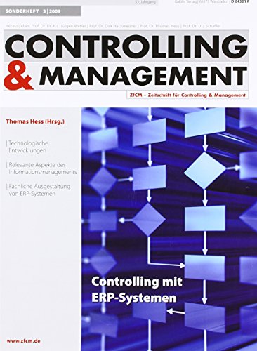 Controlling Mit Erp-Systemen [German] 3834921378 Book Cover