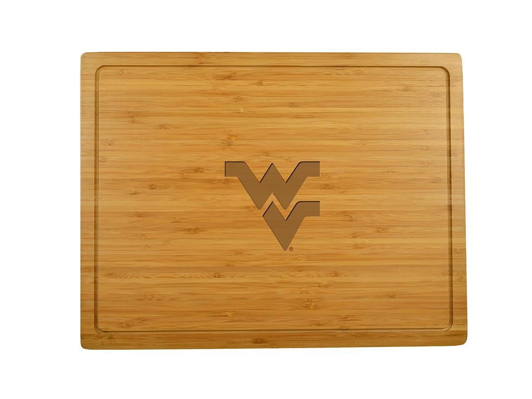Picnic at Ascot West Virginia Licensed Mountaineers Large Bamboo Cheese/Charcuterie Cutting Board 15
