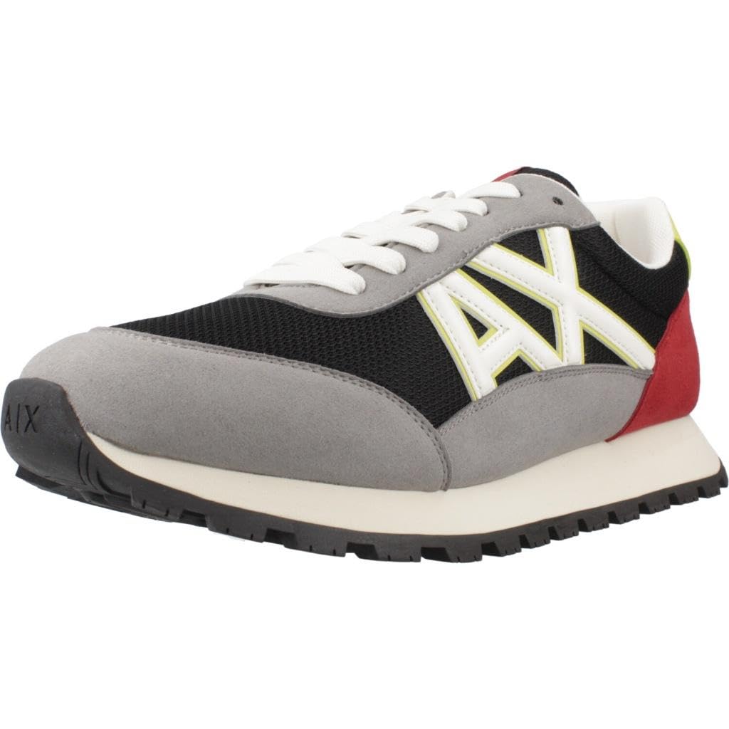 Armani Exchange Men's Multicolor Sneakers, 7 Uk, Xux263 Xv942 Drop Sneaker