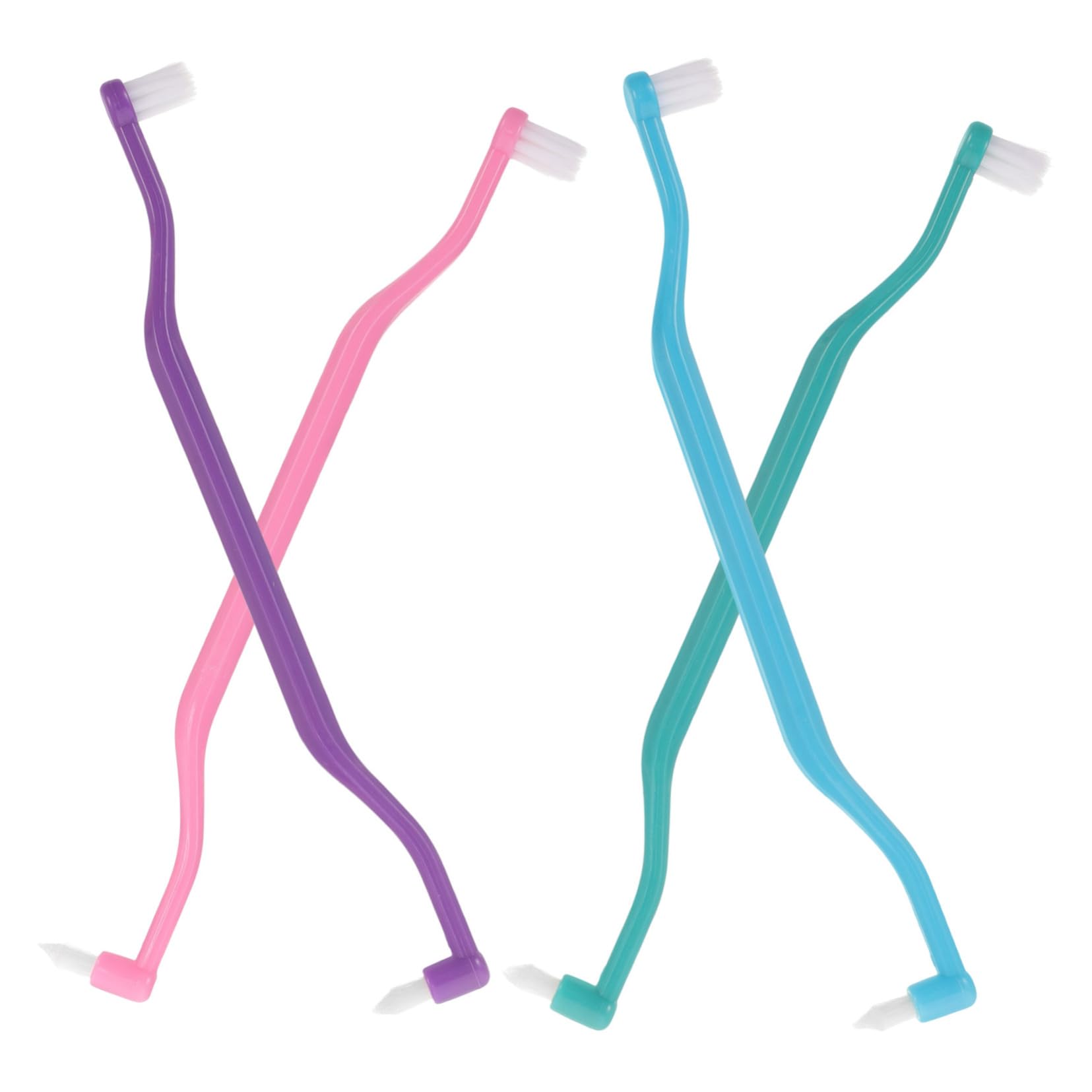 BESTYASH 5 Ensembles Brosse À Dents À Double Tête Pour Entre Les Brosses À Dents Gencive Brossettes Interdentaires Brosse Inter-espace Quotidienne Brosses À Dents À Double Tête 4 Pièces * 5