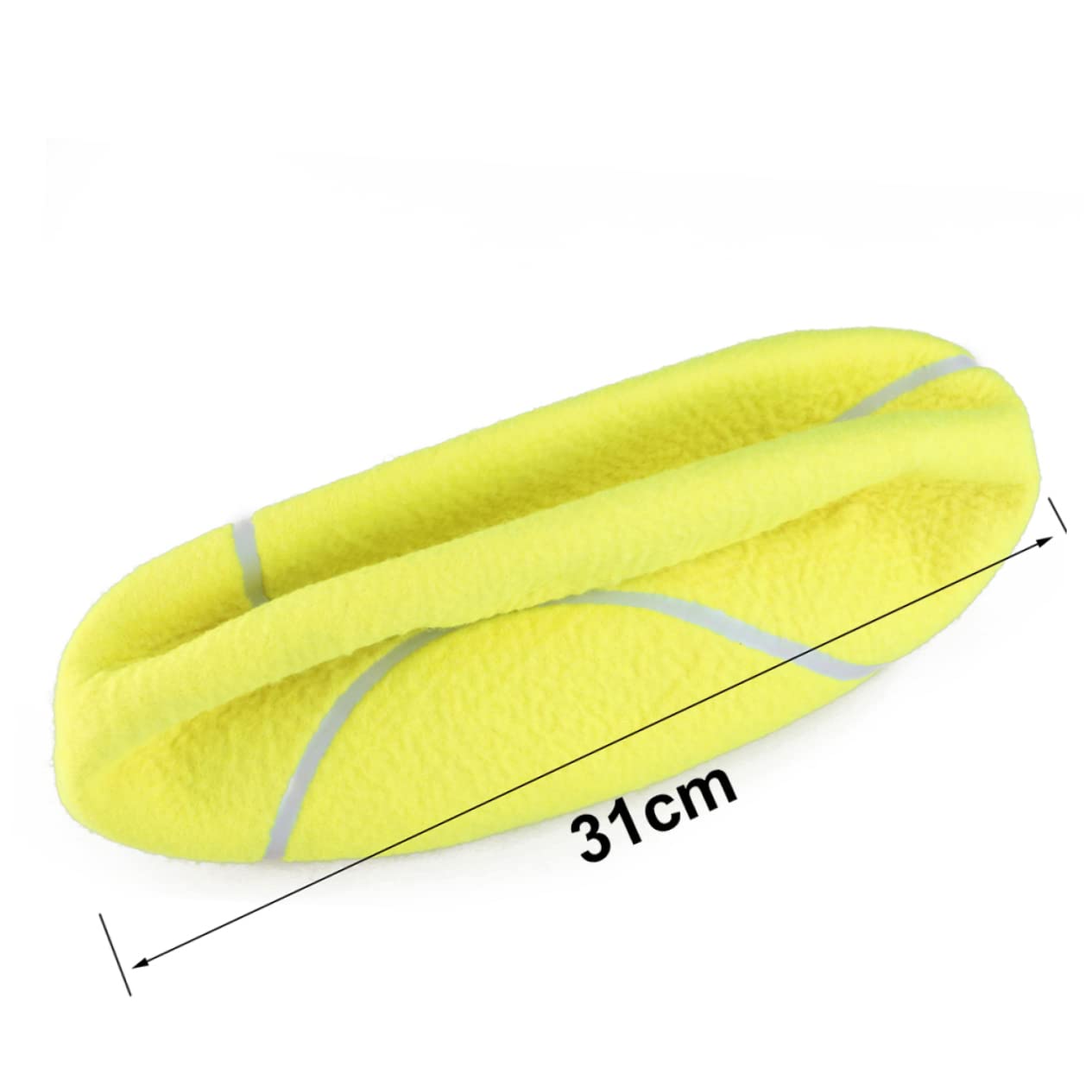 Palla da Tennis Gonfiabile 24cm 9.5 Pollici in Gomma e Fibra Sintetica con Ago per Gas, 2 Pz Giocattolo per Cani e Ragazzo Ragazza