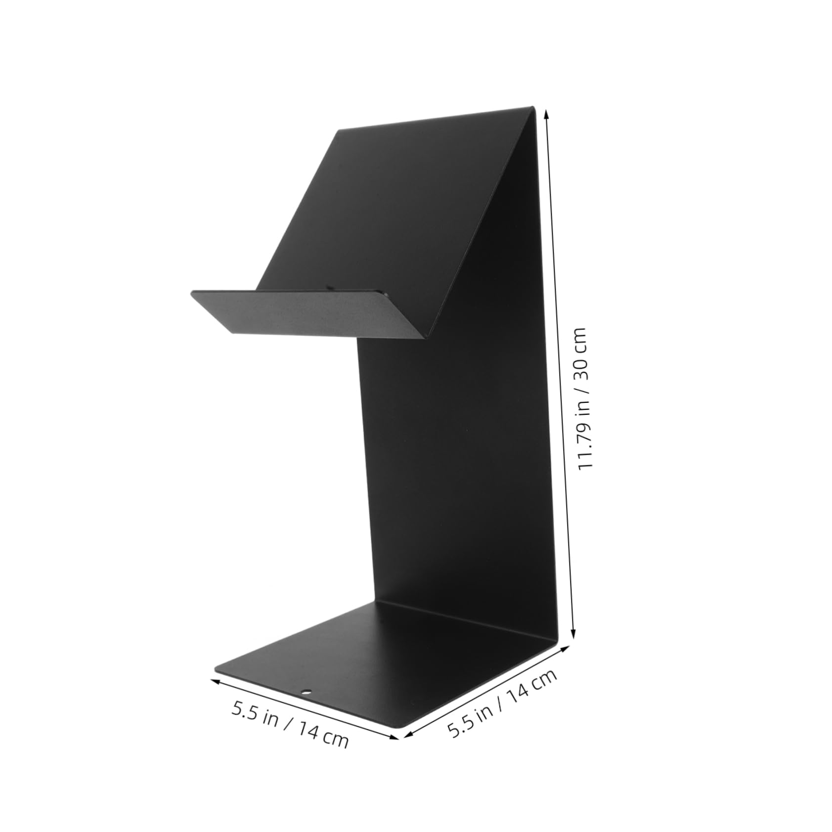 Cabilock Iron Book Holder Stand Book Display Rack Bookends for Shelves Bookshelf Stand Desktop Bookshelf Organizer Flyer Holder