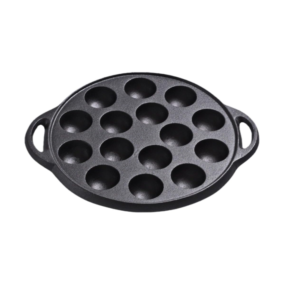 LZGG Uncoated Cast Iron Takoyaki/Takoyaki Pan 15 Holes Nonstick Cookware Multifunctional Takoyaki Frying Pan Creative Cookware