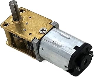 ELLANA Powered Mini Horizontal N20 Reduction Motor, DC3V 15-30RPM Miniature DC Reduction Motor, Worm Gear Self-Locking Low-Speed Small Motor Torque Gear (Size : 15RPm, Color : 3V)