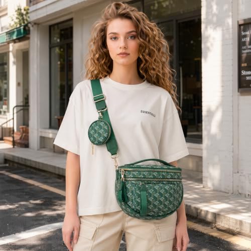 Image of Makes Checkered Crossbody Bag Bum Bag for Women with Pouch