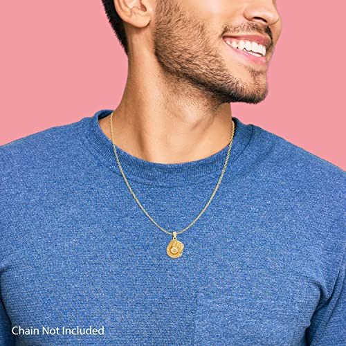 10K Yellow Gold Baseball or Softball Glove & Ball Charm Pendant2