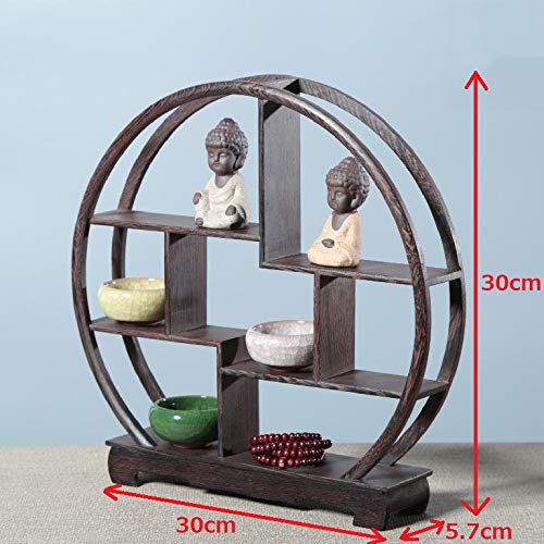 置物台 飾り台 香炉台 花台 棚 木製 和風 工芸品 茶道具 和モダン レトロ 楽天市場】香炉台 工芸品 茶杯 小棚 花器 木製 インテリア竹茶棚