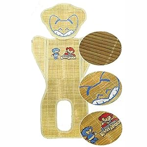 [KEM] Natural Bamboo Baby Stroller Mat Car Seat Breathable Breathe Summer Cool Seat Cushion air-Flow and Gives Cooling…