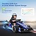 Kiddokidz Licensed Formula E Electric Go Kart for Kids, 12V Outdoor Race Car with Remote, 3-Speed, Safety Belt, Blue